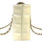 CHANEL CC Coco Mark Logo Chocolate Bar Bag W Chain Bag Chain Bag Shoulder Bag Enamel Unisex White