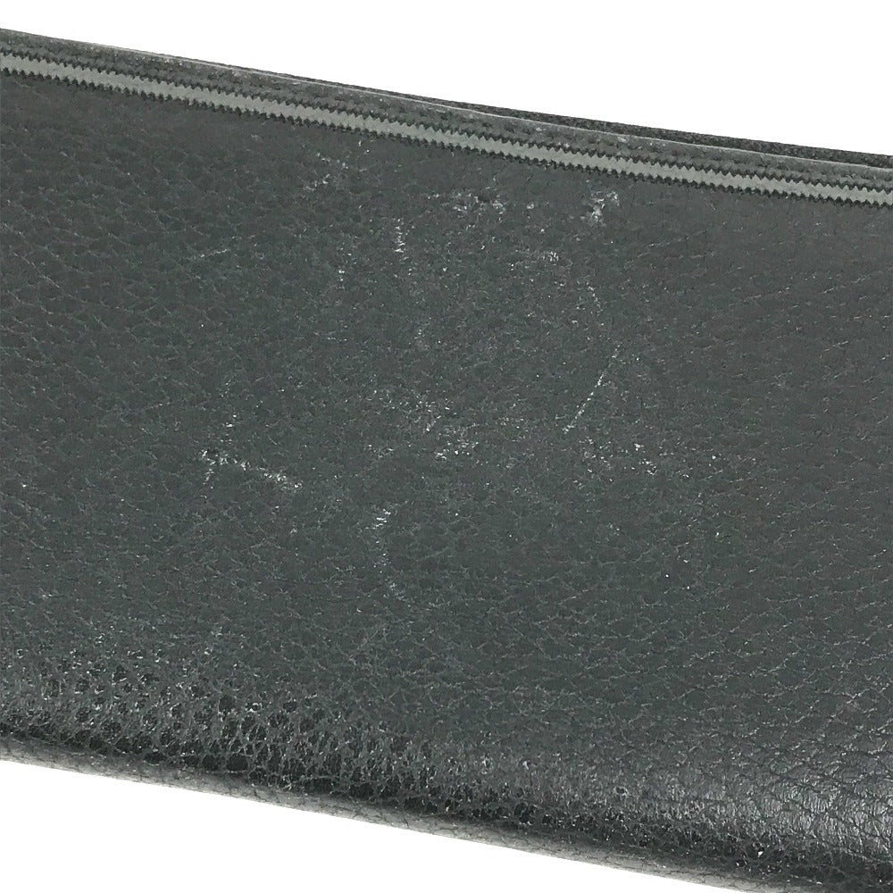 LOUIS VUITTON M68228 LV Logo Vertical Zippy Wallet Long Wallet Round Zipper Tripon Leather Unisex Noir Black