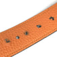 HERMES Reversible Buckle Belt Belt Leather Unisex Black
