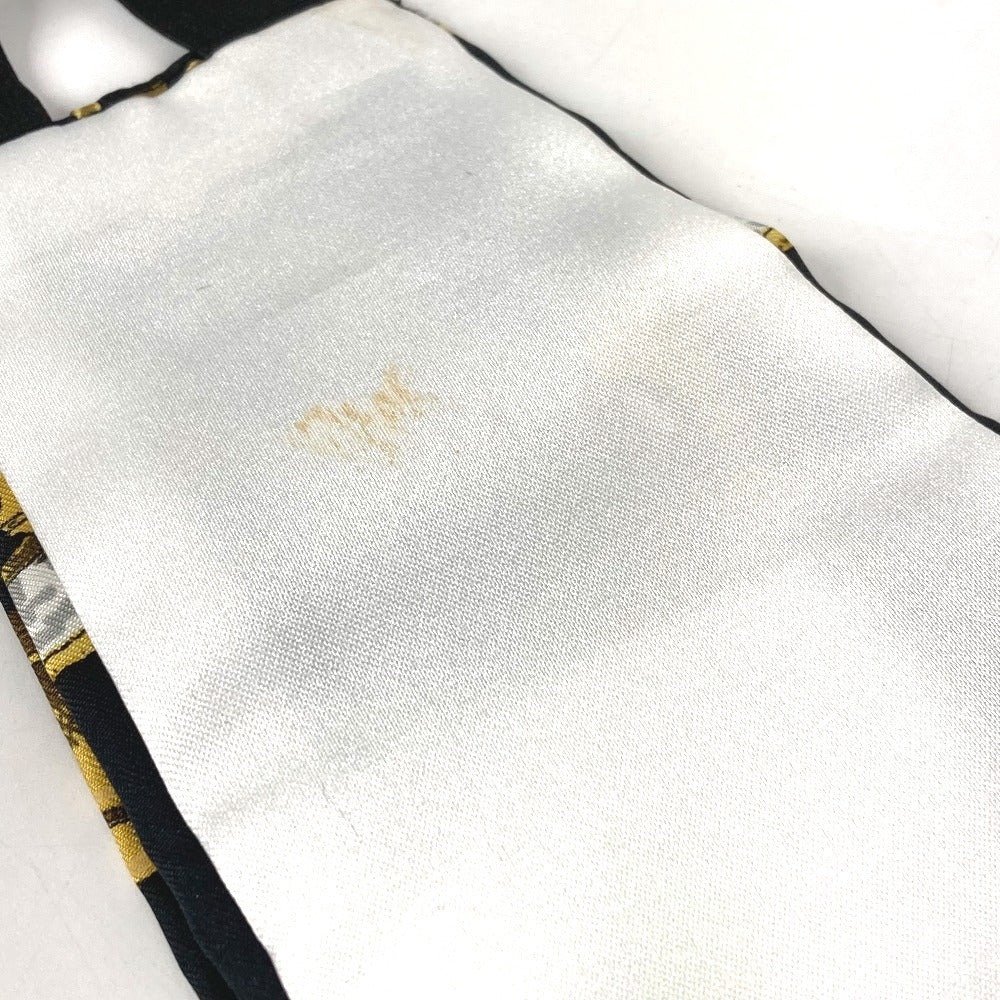 HERMES 総柄 カマーバンド＆蝶ネクタイ セット 2点 アクセサリー ネクタイ ベルト シルク メンズ ブラック
