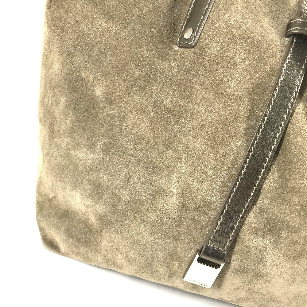TIFFANY&Co. ポーチ付き ロゴ カバン トートバッグ ハンドバッグ レザー/スエード レディース ゴールド系