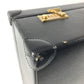 LOEWE ヴィンテージ ロゴ アナグラム アタッシュケース カバン トートバッグ ビジネスバッグ BOX ハンドバッグ レザー レディース ブラック