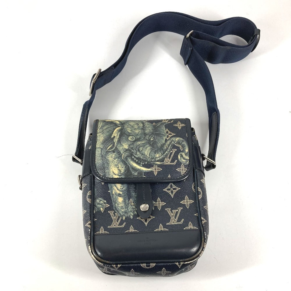 LOUIS VUITTON M54246 Chapman Brothers Collection Messenger BB Messenger BB Monogram Savane Pochette Crossbody Shoulder Bag Monogram Savane Canvas Unisex Navy