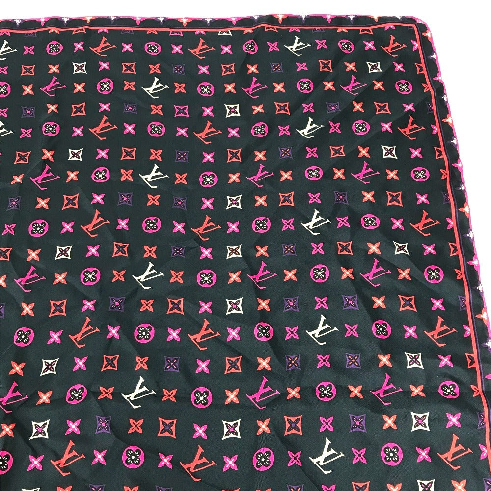 LOUIS VUITTON M73093 Monogram LV Logo Scarf Silk Women's Multicolor