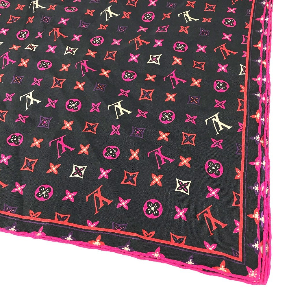 LOUIS VUITTON M73093 Monogram LV Logo Scarf Silk Women's Multicolor