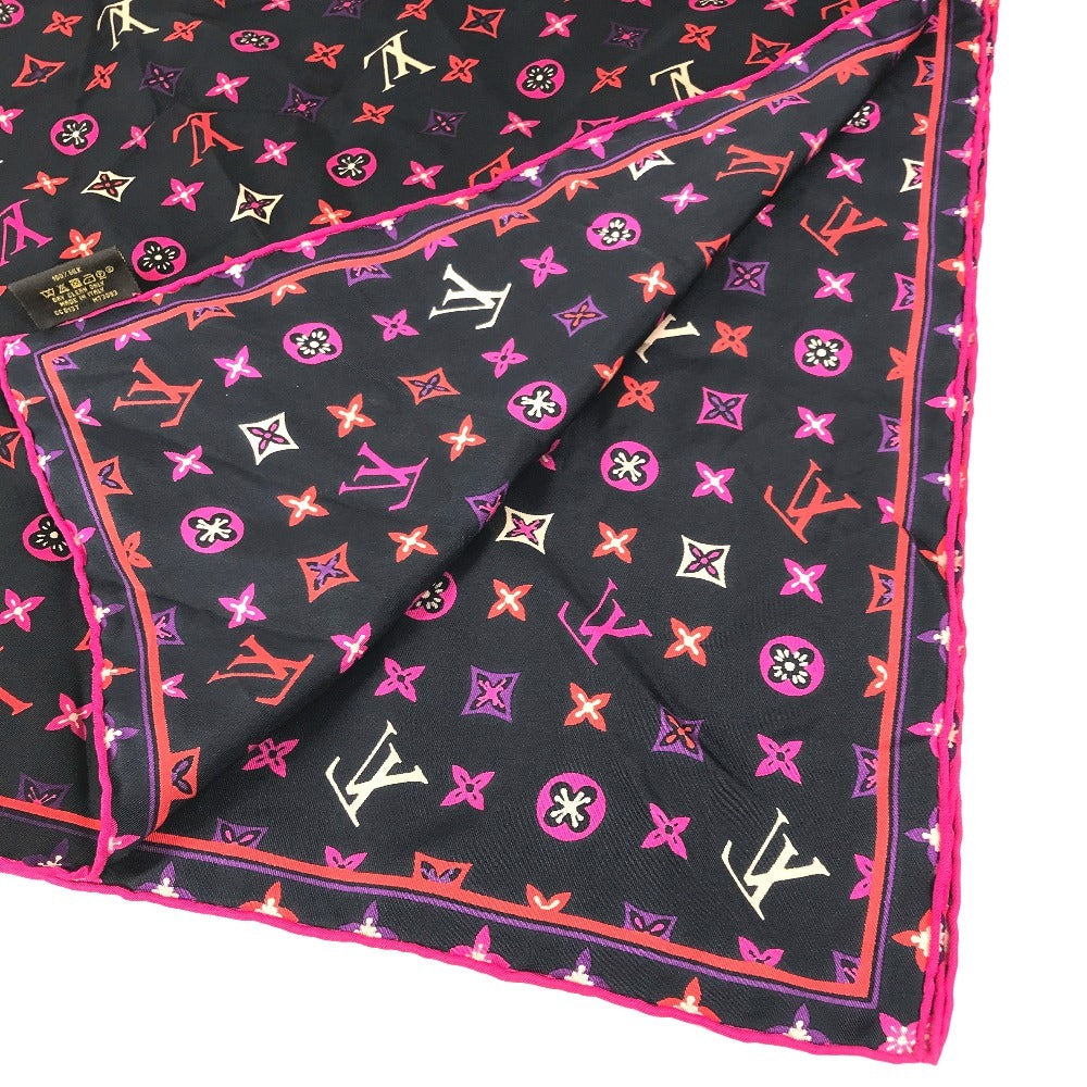 LOUIS VUITTON M73093 Monogram LV Logo Scarf Silk Women's Multicolor