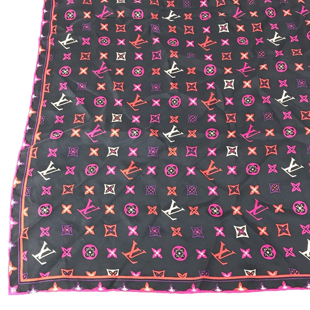 LOUIS VUITTON M73093 Monogram LV Logo Scarf Silk Women's Multicolor