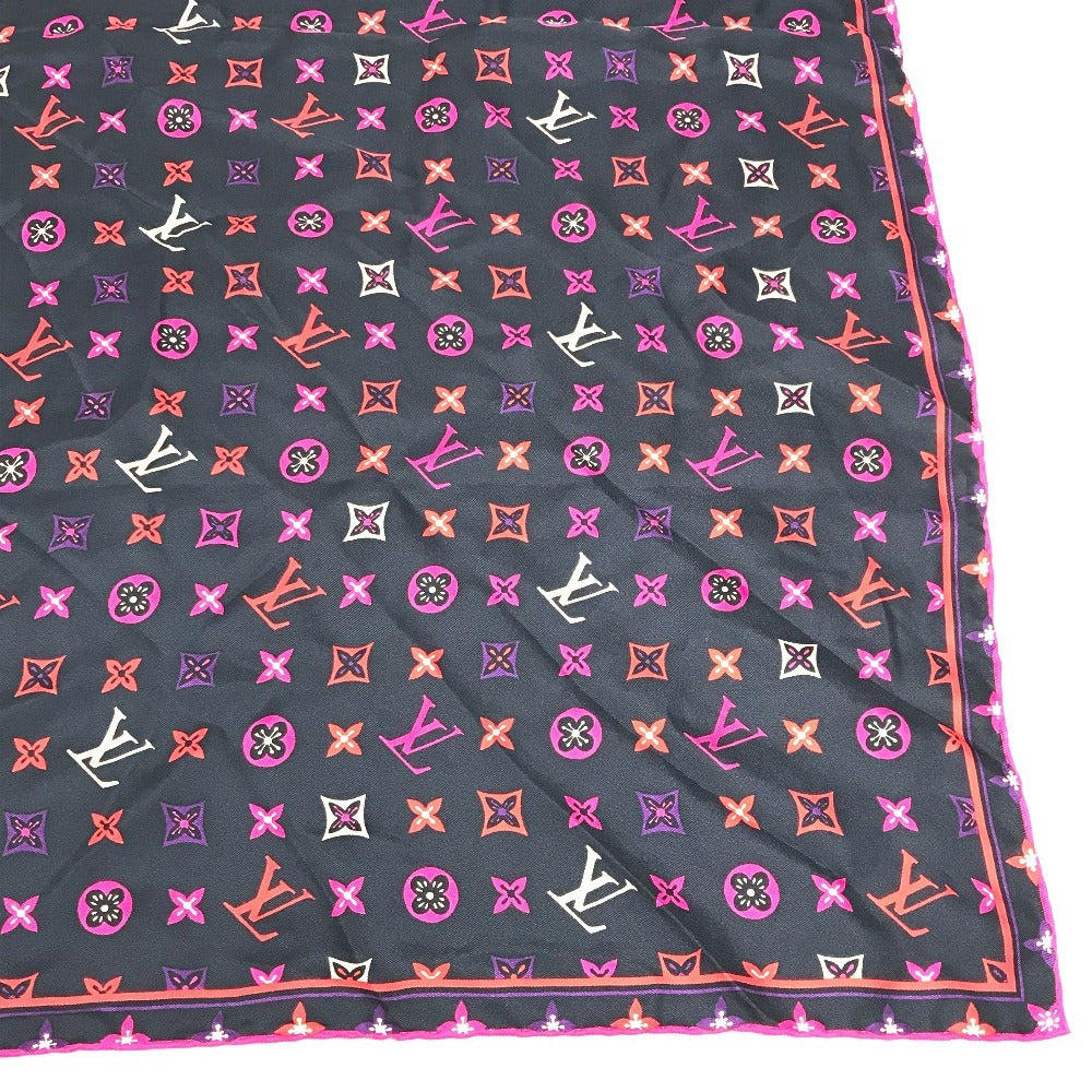 LOUIS VUITTON M73093 Monogram LV Logo Scarf Silk Women's Multicolor