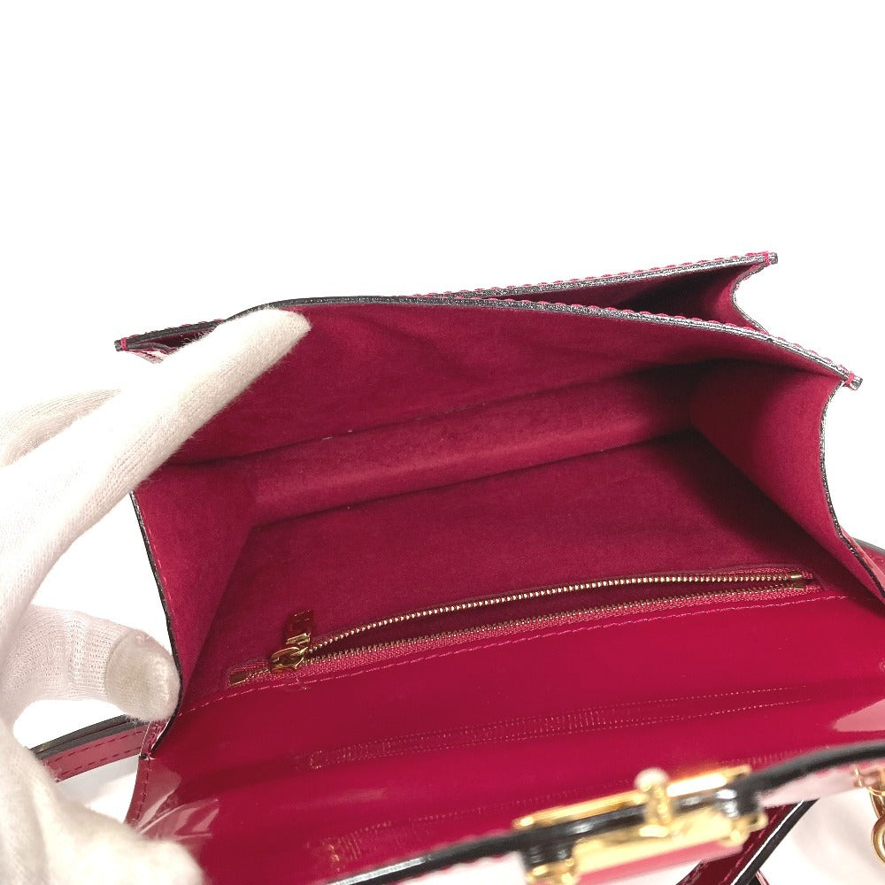 LOUIS VUITTON M91579 モノグラムヴェルニ モンソーBB モンソー　BB カバン 2WAYバッグ ショルダーバッグ ハンドバッグ パテントレザー レディース ローズアンディアン パープル