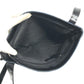 BVLGARI Logomania Bag Crossbody Pochette Shoulder Bag Leather/Canvas Unisex Black