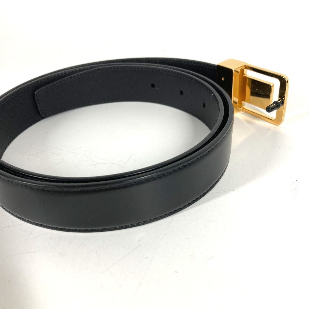 SAINT LAURENT PARIS 732556 ロゴ LA 66 バックル ベルト アクセサリー ベルト レザー レディース ブラック