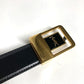 SAINT LAURENT PARIS 732556 ロゴ LA 66 バックル ベルト アクセサリー ベルト レザー レディース ブラック
