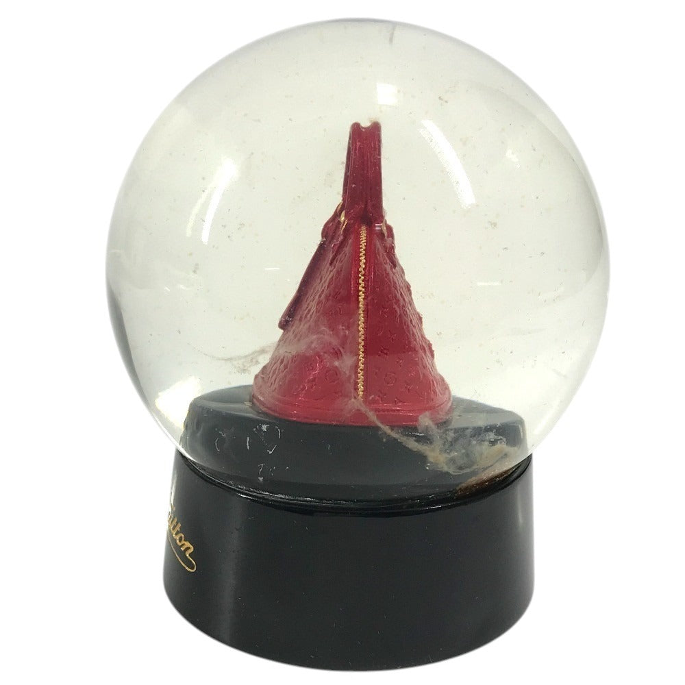 LOUIS VUITTON Unknown Novelty Not for sale Monogram Alma Snow Globe Objet Glass Unisex Red