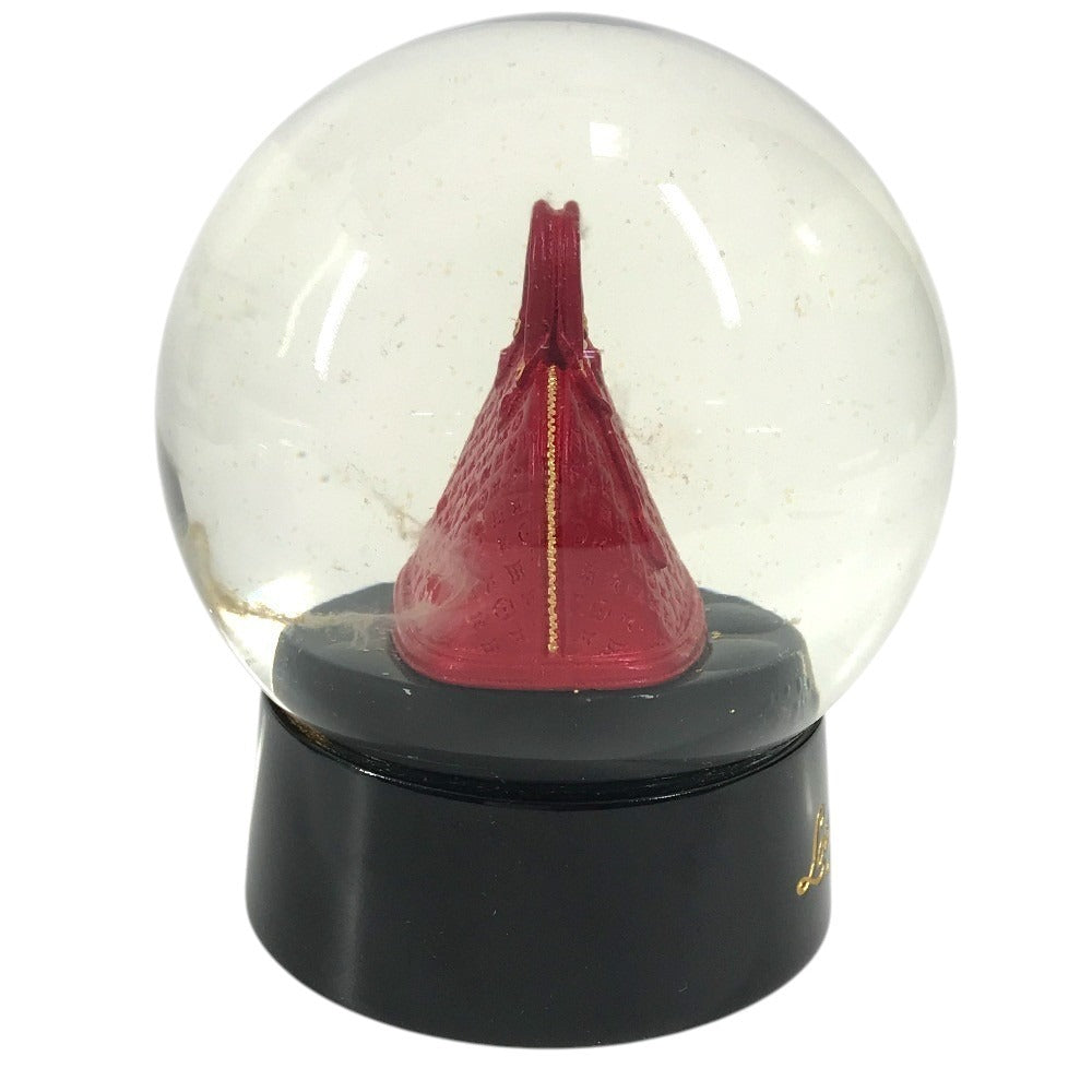 LOUIS VUITTON Unknown Novelty Not for sale Monogram Alma Snow Globe Objet Glass Unisex Red