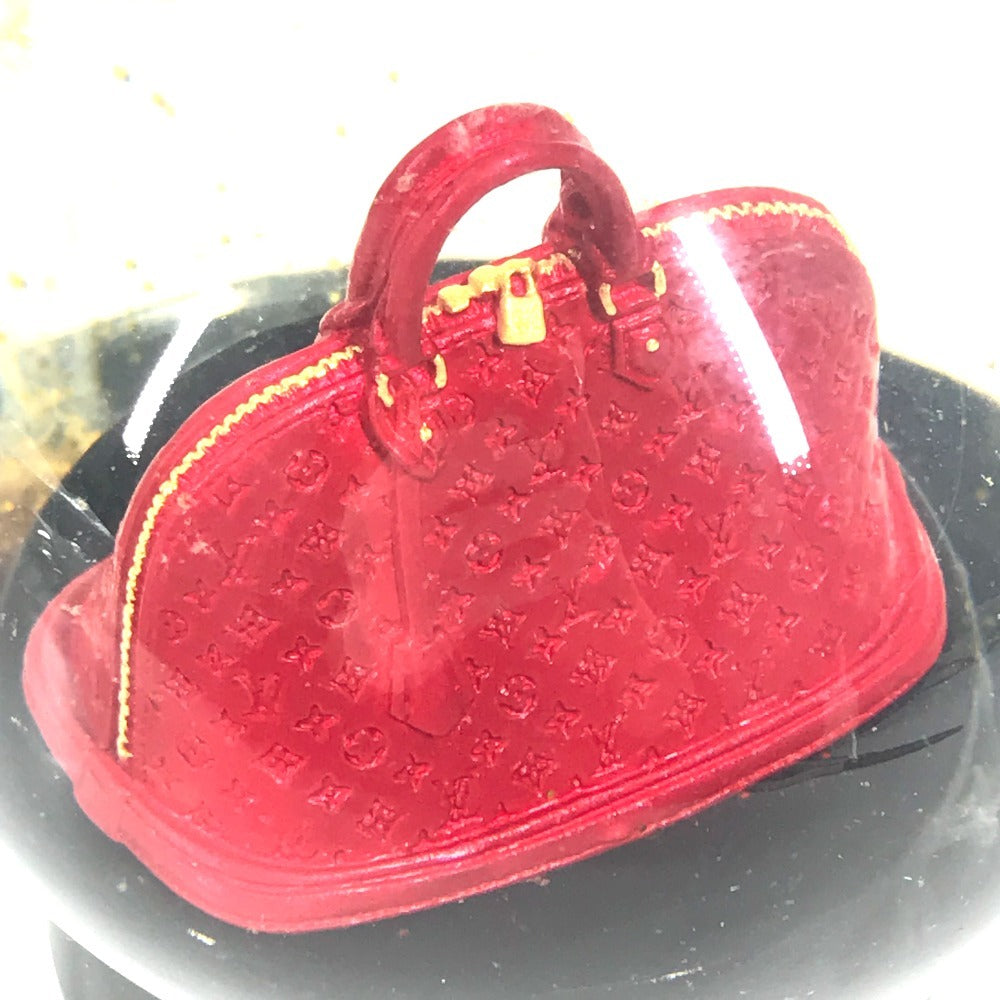 LOUIS VUITTON Unknown Novelty Not for sale Monogram Alma Snow Globe Objet Glass Unisex Red