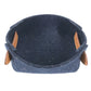HERMES Perforated Logo Vide-Poche Passpass Accessory Tray, Felt, Unisex, Navy