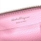 Salvatore Ferragamo Coin Purse Gancini Logo Wallet Compact Wallet Round Zipper Coin Case Leather Unisex Pink