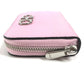 Salvatore Ferragamo Coin Purse Gancini Logo Wallet Compact Wallet Round Zipper Coin Case Leather Unisex Pink