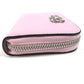 Salvatore Ferragamo Coin Purse Gancini Logo Wallet Compact Wallet Round Zipper Coin Case Leather Unisex Pink