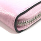 Salvatore Ferragamo Coin Purse Gancini Logo Wallet Compact Wallet Round Zipper Coin Case Leather Unisex Pink