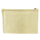 HERMES Flat Pouch embroidered with "Faubourg Corner" PM makeup pouch toiletry bag second bag clutch bag pouch cotton unisex citron / ochre yellow