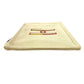 HERMES Flat Pouch embroidered with "Faubourg Corner" PM makeup pouch toiletry bag second bag clutch bag pouch cotton unisex citron / ochre yellow