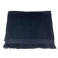 CHANEL 19C CC Coco Mark Logo Beach Towel Bath Towel Interior Lap Blanket Blanket Towel Cotton Unisex Black