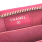 CHANEL CC Coco Mark Logo Matelasse Quilted Wallet Coin Purse Round Zipper Coin Case Enamel Unisex Pink Purple