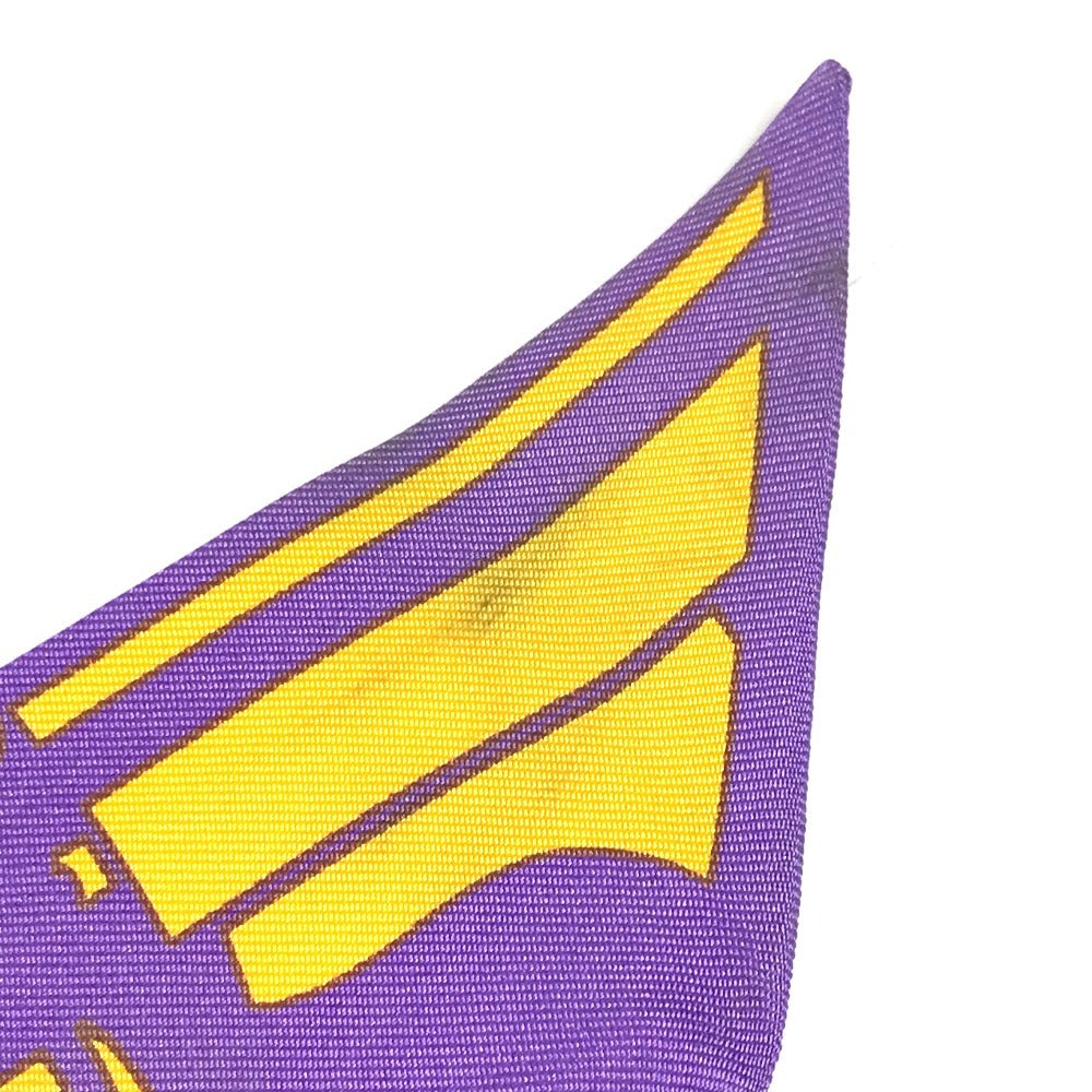 HERMES Twilly Bandeau Scarf Accessory Scarf Silk Women's Purple