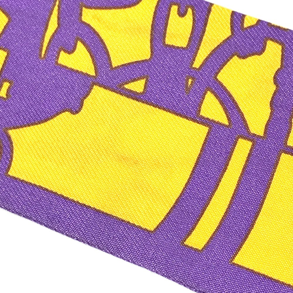 HERMES Twilly Bandeau Scarf Accessory Scarf Silk Women's Purple