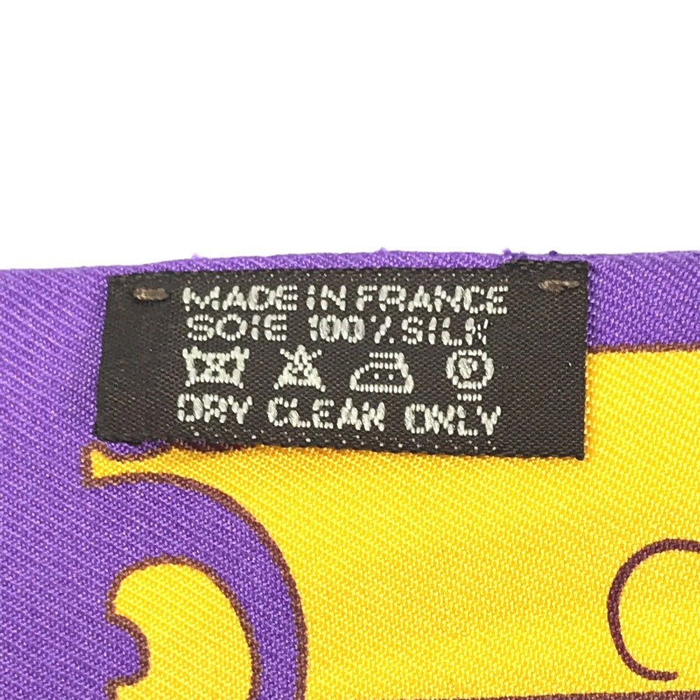 HERMES Twilly Bandeau Scarf Accessory Scarf Silk Women's Purple