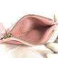 CHANEL AP1928 CC Coco Mark Logo Quilted Matelasse Double Zip Card Case Compact Wallet Card Holder Pass Case Coin Purse Wallet Coin Case Caviar Skin Unisex Pink