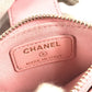 CHANEL AP1928 CC Coco Mark Logo Quilted Matelasse Double Zip Card Case Compact Wallet Card Holder Pass Case Coin Purse Wallet Coin Case Caviar Skin Unisex Pink