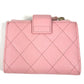 CHANEL AP1928 CC Coco Mark Logo Quilted Matelasse Double Zip Card Case Compact Wallet Card Holder Pass Case Coin Purse Wallet Coin Case Caviar Skin Unisex Pink
