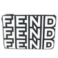 FENDI MARC JACOBS Marc Jacobs Collaboration Logo Bag Second Bag Pouch with Strap Clutch Bag Leather Unisex Black