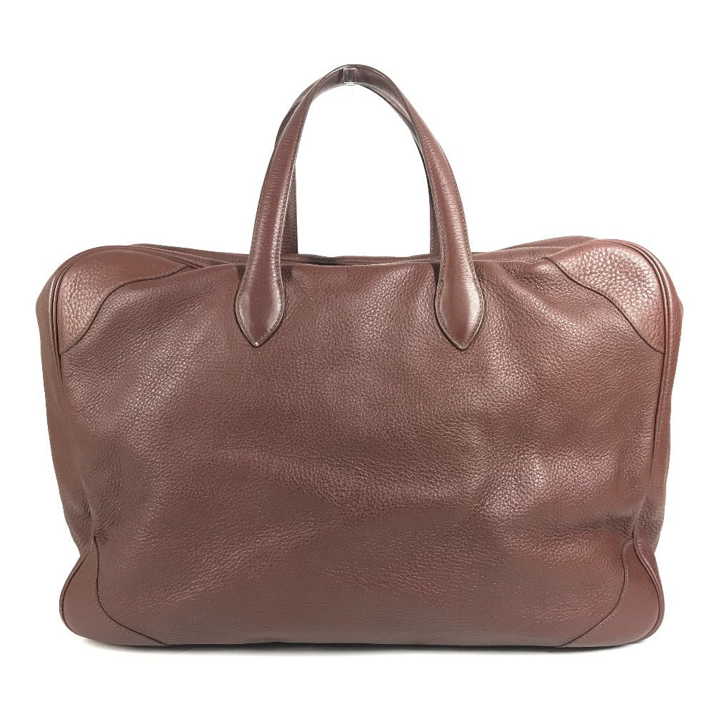 HERMES Victoria 45 Victoria 45 Handbag Travel bag Handbag Boston bag Taurillon Clemence Unisex Brown