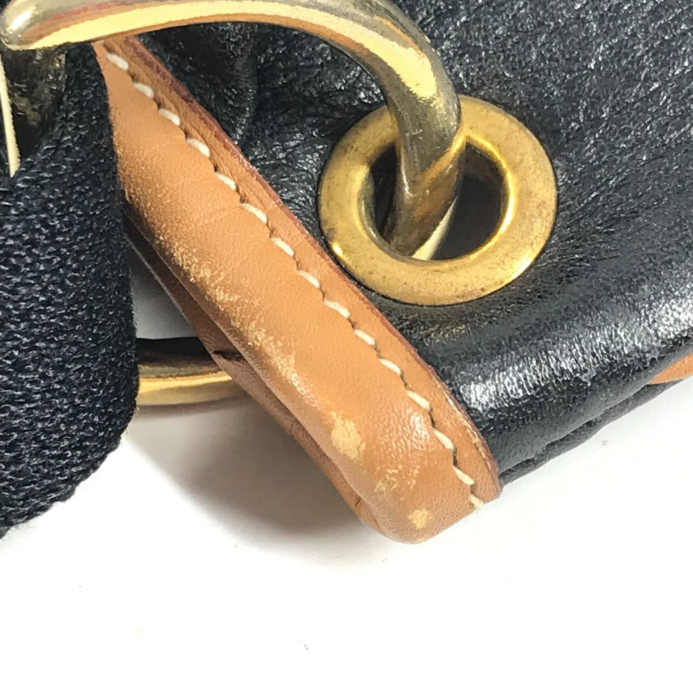 HERMES ヴィンテージ ロデオ ロゴ 斜め掛け カバン ショルダーバッグ アルデンヌ レディース ブラック