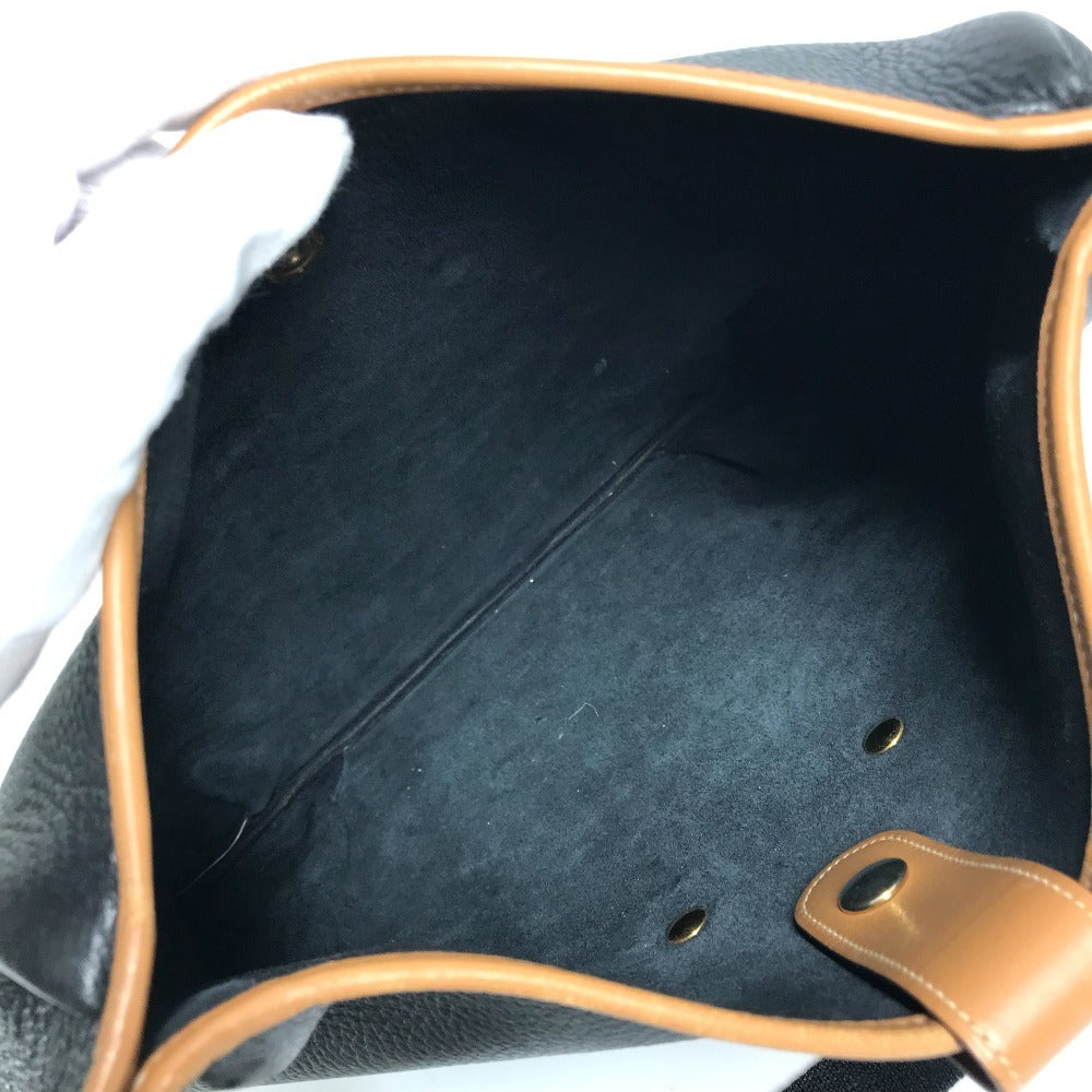 HERMES ヴィンテージ ロデオ ロゴ 斜め掛け カバン ショルダーバッグ アルデンヌ レディース ブラック