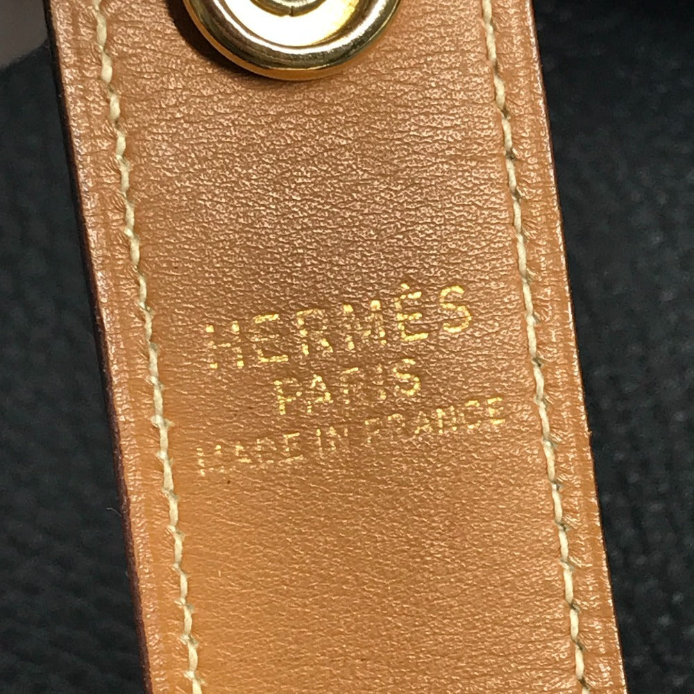 HERMES ヴィンテージ ロデオ ロゴ 斜め掛け カバン ショルダーバッグ アルデンヌ レディース ブラック