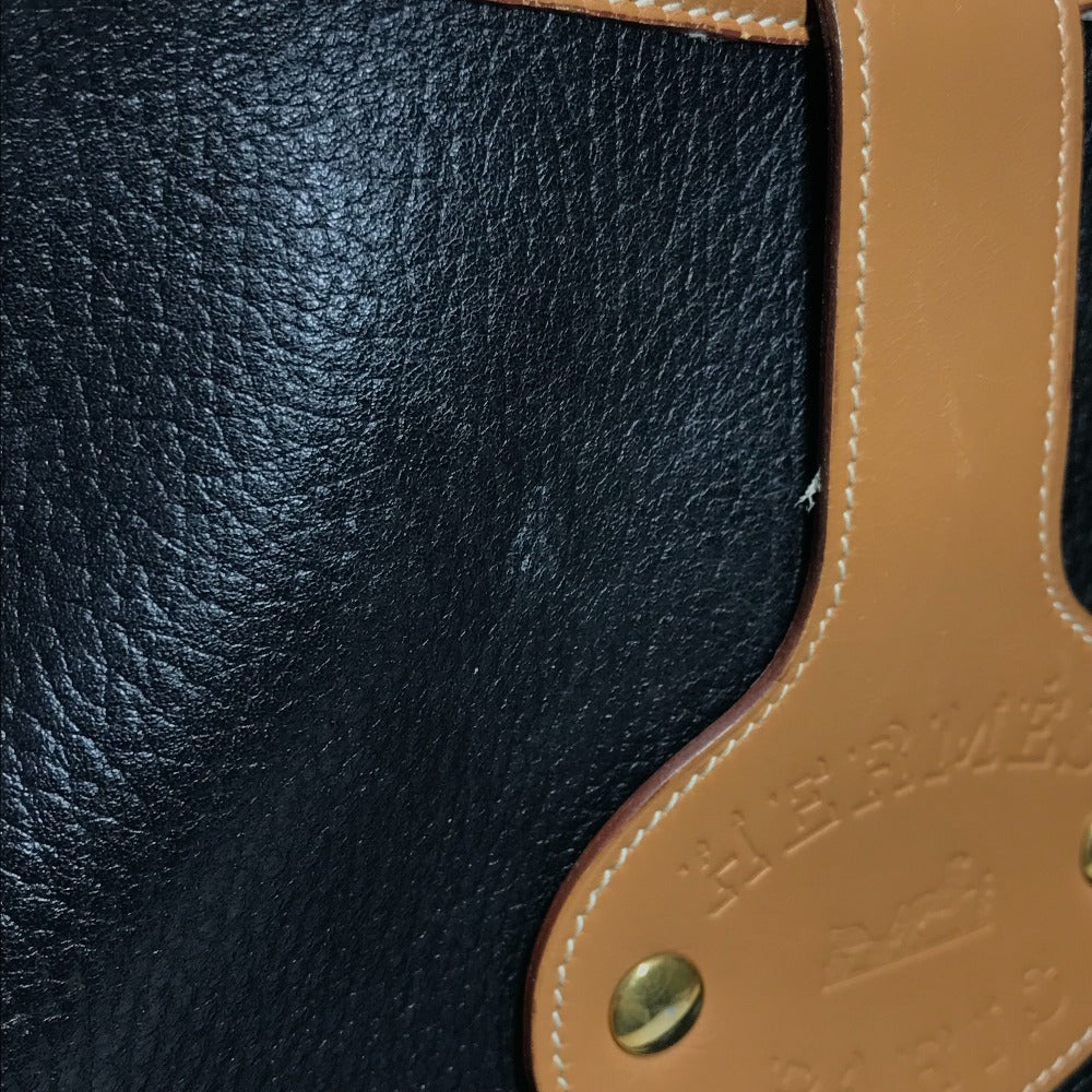 HERMES ヴィンテージ ロデオ ロゴ 斜め掛け カバン ショルダーバッグ アルデンヌ レディース ブラック
