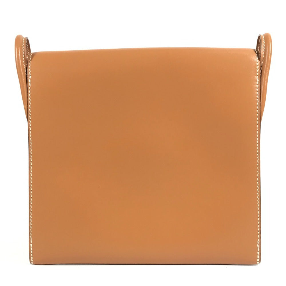 HERMES ヴィンテージ カバン 斜め掛け フラップ ショルダーバッグ ヴォーシャモニー レディース ナチュラル ブラウン