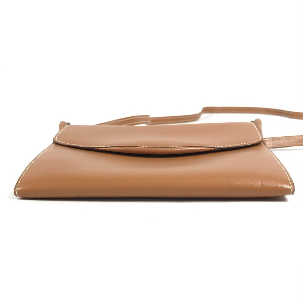 HERMES ヴィンテージ カバン 斜め掛け フラップ ショルダーバッグ ヴォーシャモニー レディース ナチュラル ブラウン