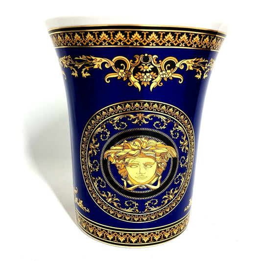 VERSACE Rosenthal แจกันดอกไม้ ของตกแต่งบ้าน แจกัน เซรามิก สีขาว สำหรับทุกเพศ