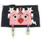 PRADA Chain Bag Robot Logo Shoulder Bag Accessory Pouch Makeup Pouch Multi-Pouch Handbag Shoulder Bag Nylon Unisex Black