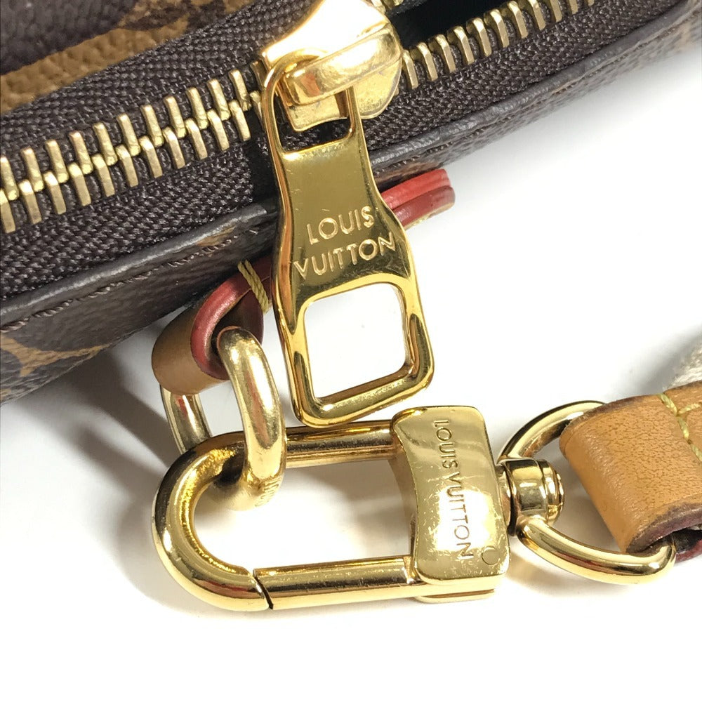LOUIS VUITTON M81005 モノグラムストライプ NIGOコラボ ダブルフォンポーチ 斜め掛け カバン ポシェット ショルダーバッグ モノグラムキャンバス レディース ブラウン
