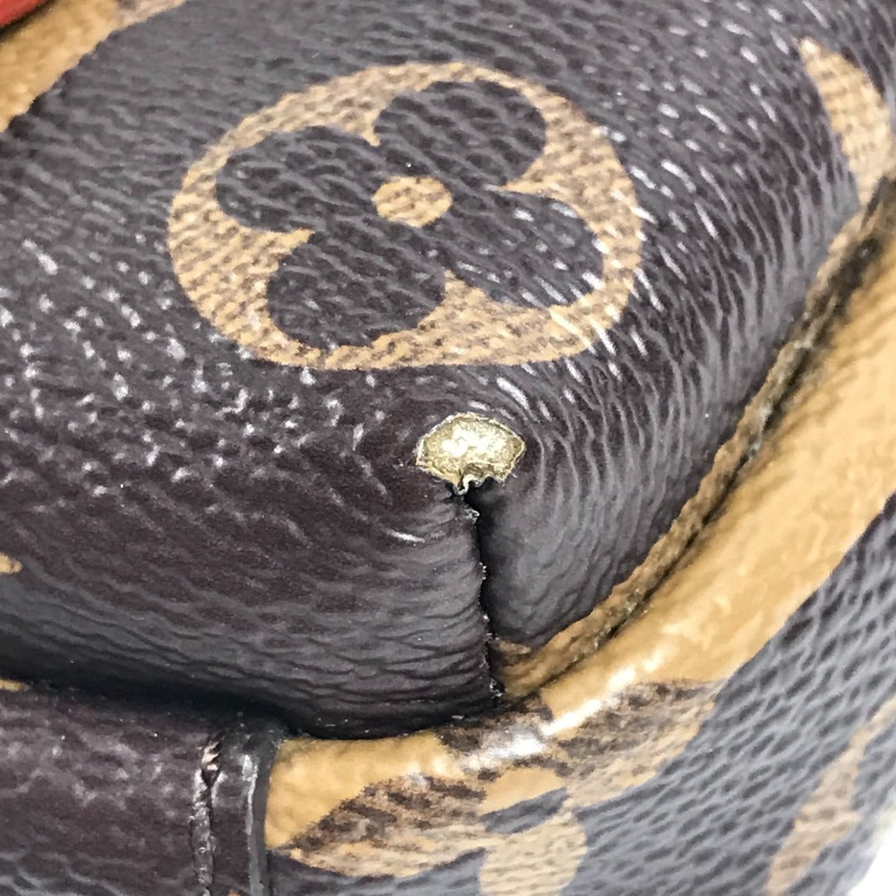 LOUIS VUITTON M81005 モノグラムストライプ NIGOコラボ ダブルフォンポーチ 斜め掛け カバン ポシェット ショルダーバッグ モノグラムキャンバス レディース ブラウン