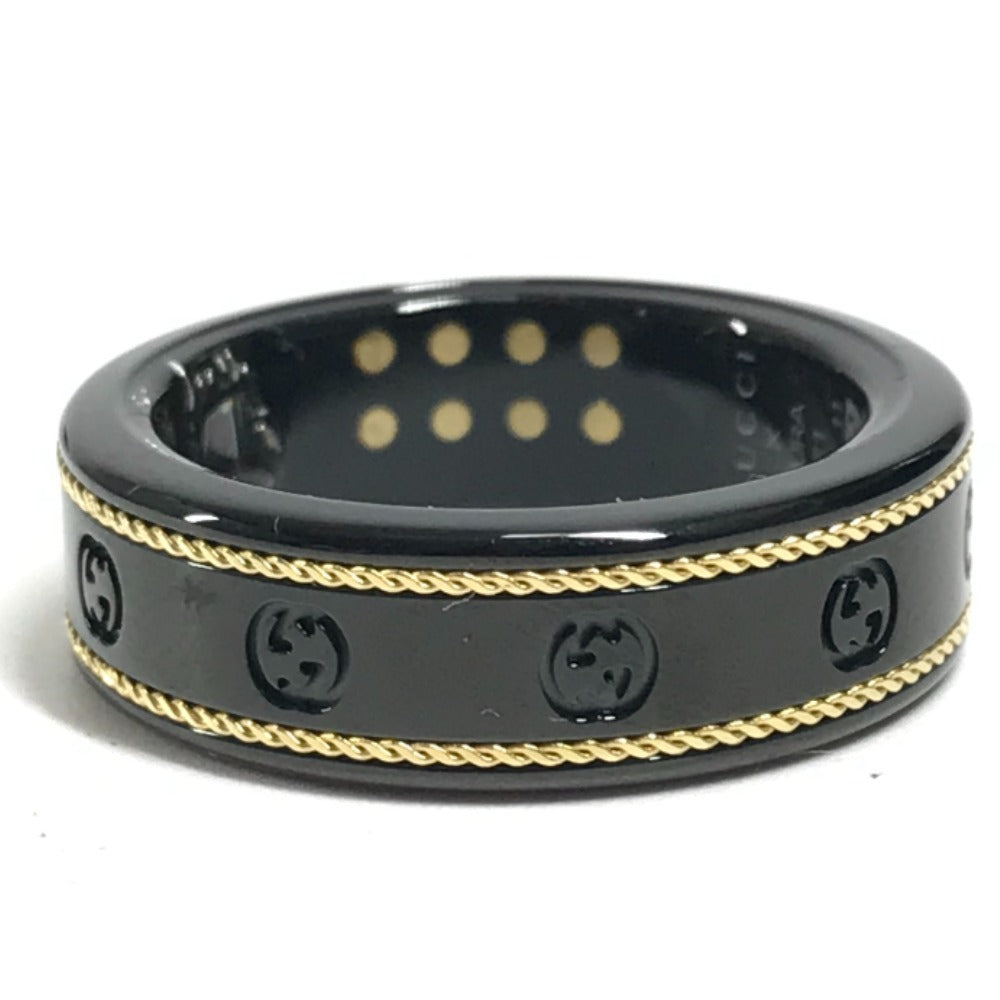 GUCCI OURA Smart Ring (705220) with Interlocking G, Titanium, Unisex, Black