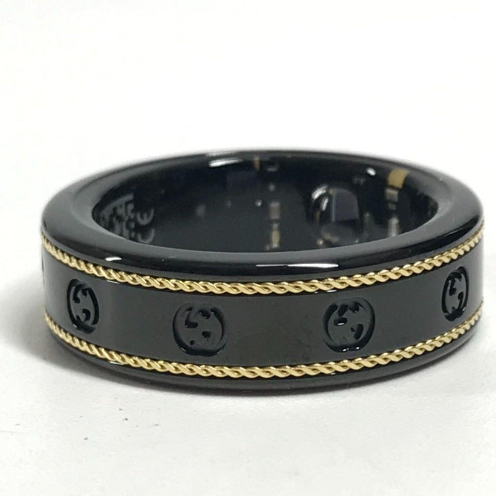 GUCCI OURA Smart Ring (705220) with Interlocking G, Titanium, Unisex, Black