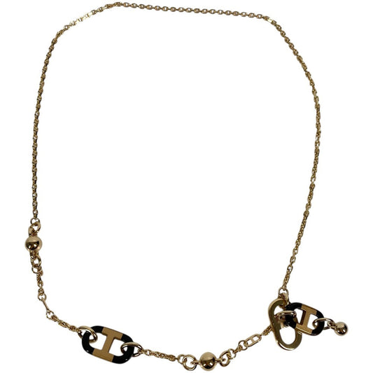 HERMES Sur Mer PM Sur Mer PM Chain Accessory Jewelry Necklace Buffalo Horn Unisex Gold