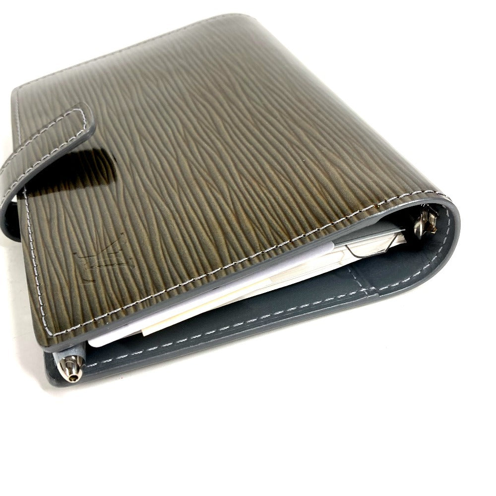 LOUIS VUITTON M99080 サイバーエピ アジェンダPM アジェンダ PM ボールペン システム手帳 ケース ステーショナリー 手帳カバー エピレザー ユニセックス メタリック系
